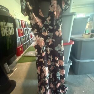 Floral V-Neck Maxi Dress mp33